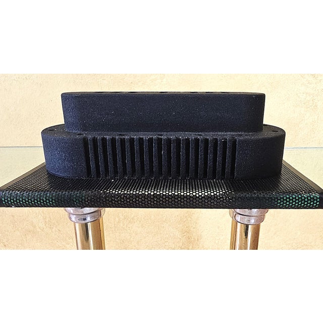 Black 1980s Postmodern Dimmable Halogen Desk Lamp Styled After Robert Sonneman For Sale - Image 8 of 12