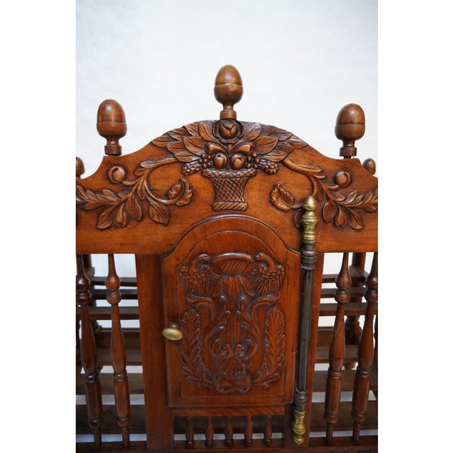 Antique Cherry Carved Provençal Bread Pannetière Shelf For Sale - Image 13 of 18