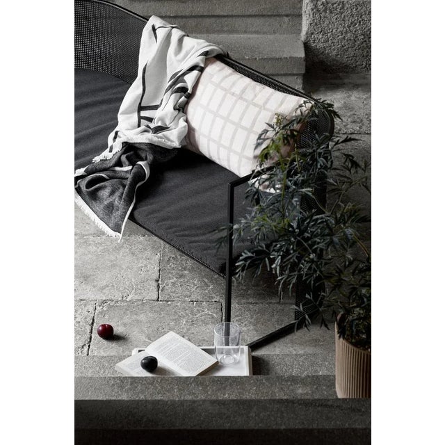 Lounge Bench in Steel by Kristina Dam Studio For Sale - Image 6 of 9