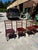 Up for consideration is a beautiful vintage collection of mahogany Chiavari Italian chairs. These would look lovely in...