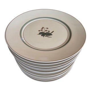 Royal Copenhagen Quaking Grass Pattern Dinner Plates 12 For Sale