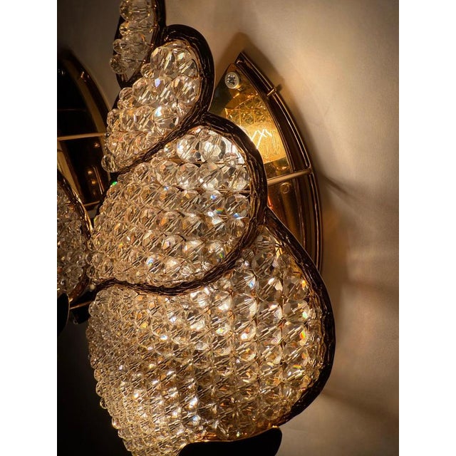 1960s Golden Jewel Water Snail Wall Lights, 1960s, Set of 2 For Sale - Image 5 of 18