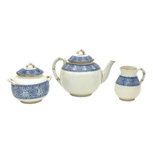 Antique Royal Worcester Aesthetic Movement Tea Set- 3 Pieces