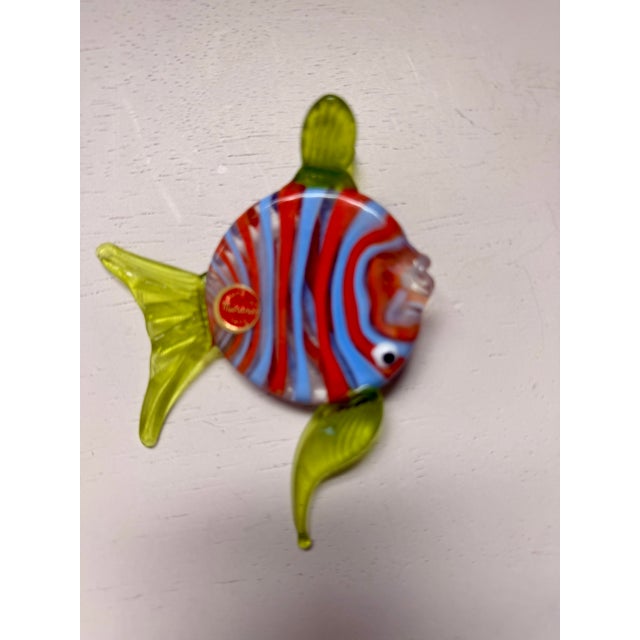 Mid 20th Century 20th Century Murano Glass Fish Figure For Sale - Image 5 of 5