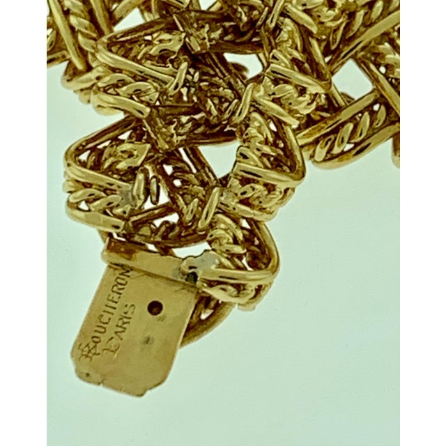 Gold Late 20th Century Boucheron Two-Piece Necklace and Bangle Set in 18 Karat Yellow Gold 165 Grams For Sale - Image 8 of 18