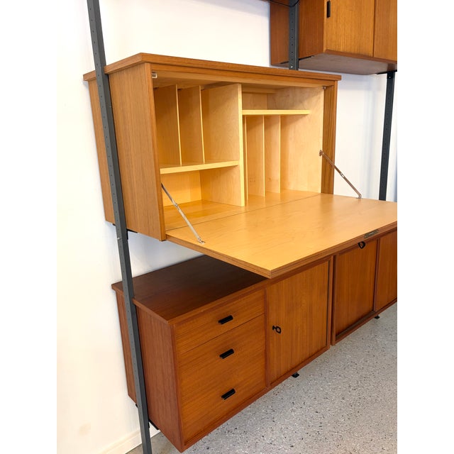 1960s Mid-Century Teak Shelving System by Olof Pira for Pira Sweden, 1960s, Set of 10 For Sale - Image 5 of 14