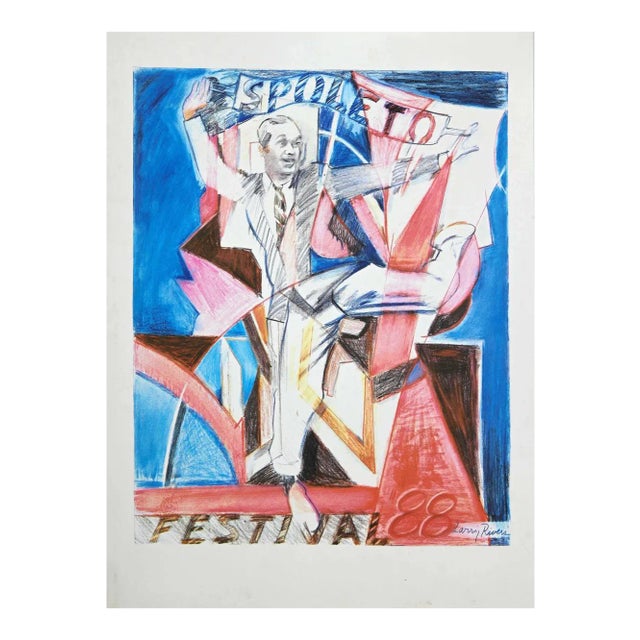 Larry Rivers, Spoleto Festival, Lithograph, 1988 For Sale