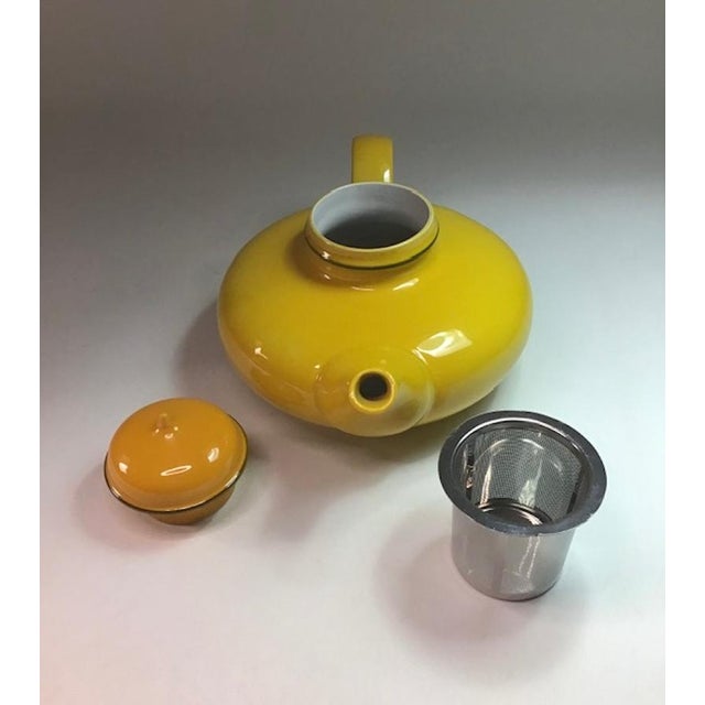 Yellow Yellow Ceramic Teapot by Inger Persson for Rörstrand, 1960s For Sale - Image 8 of 11