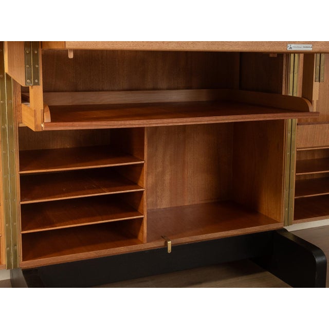 Brown Vintage Secretaire in Walnut, 1960s For Sale - Image 8 of 16