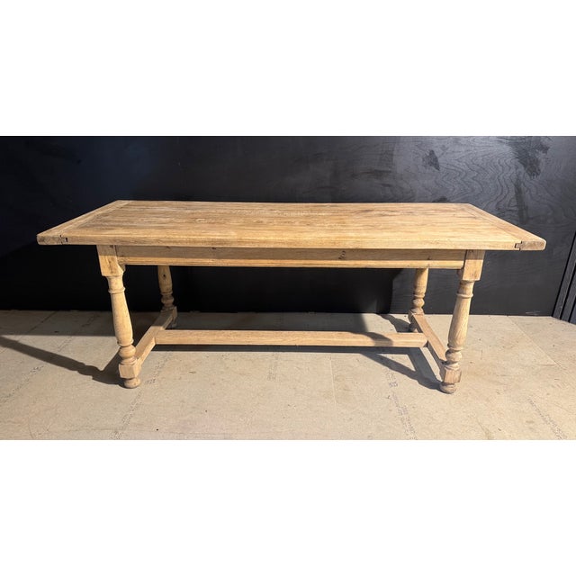 Farmhouse Dining Table in Oak, 1925 For Sale - Image 16 of 16