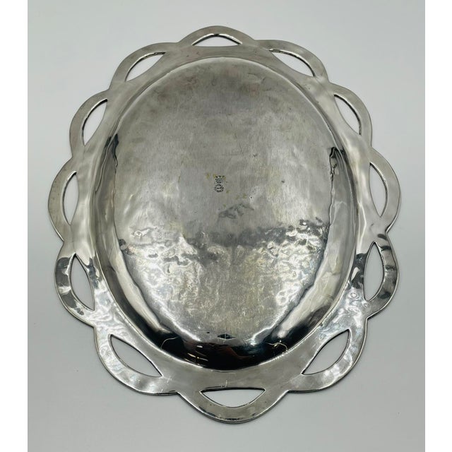 1950s Los Castillo Handcrafted Tray With Malachite & Lapis Inlay, Mexican Modern For Sale - Image 9 of 18