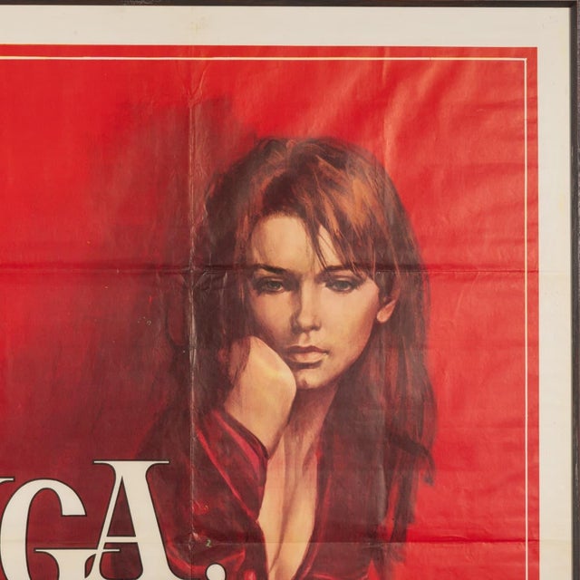 Mid-Century Modern Vintage Italian Film Poster for Inga, 1971 For Sale - Image 3 of 18