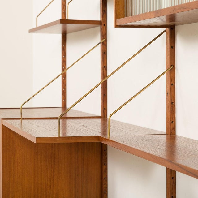 Preben Sorensen PS System Teak Wall Unit from Randers Møbelfabrik, Denmark, 1960s For Sale - Image 12 of 16