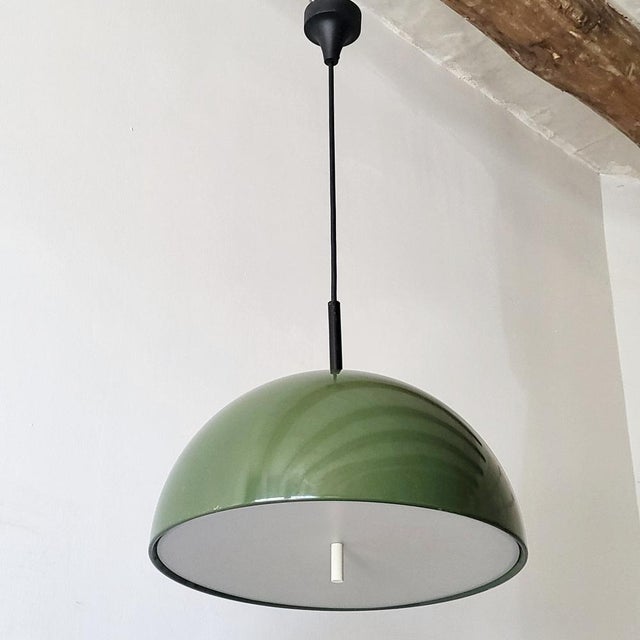 Vintage Pendant Light in Khaki Steel & Plastic for Staff Leuchten, 1960s For Sale - Image 14 of 14