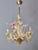 Handmade Venetian chandelier from workshops on Murano, circa 1950s. The chandelier is made of blown and hand-cut glass in...