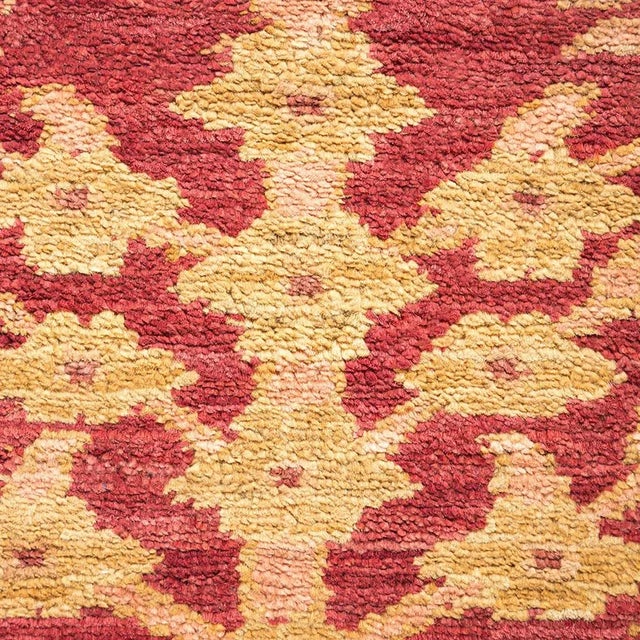 Contemporary Eclectic Collection Hand-Knotted Area Rug - Orange 9' 2" x 12' 0" For Sale - Image 3 of 4