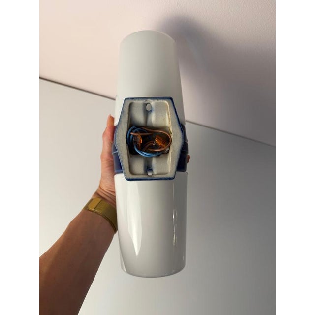 Blue Model 6065 Wall Lamp by Sigvard Bernadotte for Ifö For Sale - Image 9 of 11