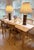 English Turned Wood Barrel Form Table Lamps With Shades, Set of 2 For Sale - Image 3 of 18