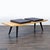 Mid-Century Modern Mid-Century Slatted Wood Bench With Cushions For Sale - Image 3 of 5