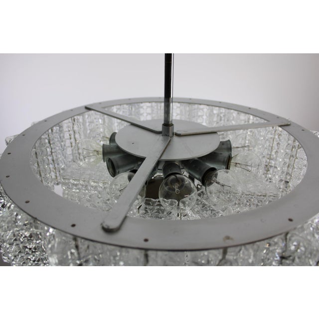 Chandelier from Stölzle, 1960s For Sale - Image 9 of 14