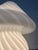 1970s Large Swirl White Murano Glass Mushroom Table Lamp, 1970s For Sale - Image 5 of 8