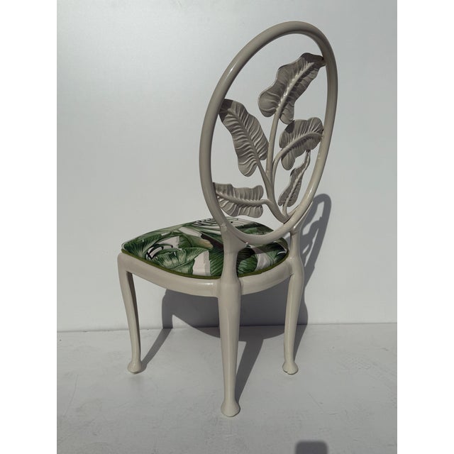 1960s Set of Aluminum Tropical Patio Chairs, 8 Pieces For Sale In Los Angeles - Image 6 of 12