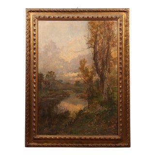 Eugenio Gignous, Landscape, Oil on Canvas, Framed For Sale