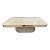 Vintage Faux Marble Vinyl Coffee Table For Sale