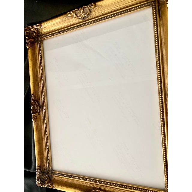 Vintage Carr Frame Ornate Baroque Gold Gilt Style Wood Frame - 8x10. For Sale - Image 11 of 15
