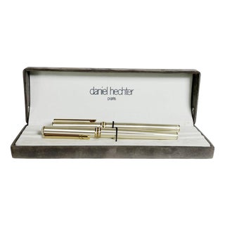 Box with Pens from Daniel Hechter, France, 20th Century, Set of 2 For Sale