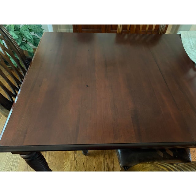 Wood Ethan Allen, British Classics Collection, Extendable Dining Table For Sale - Image 7 of 7