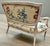19th C. French Painted Loveseat or Settée in Polish Cotton Upholstery For Sale - Image 11 of 12