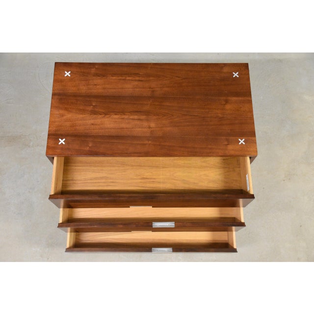 1960s 1960s Refinished 36" American of Martinsville Walnut Dresser Chest For Sale - Image 5 of 11