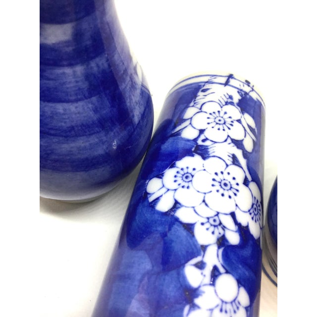 Antique Japanese Miniature Apple Blossom Bud Vases - Set of 3 For Sale - Image 12 of 13