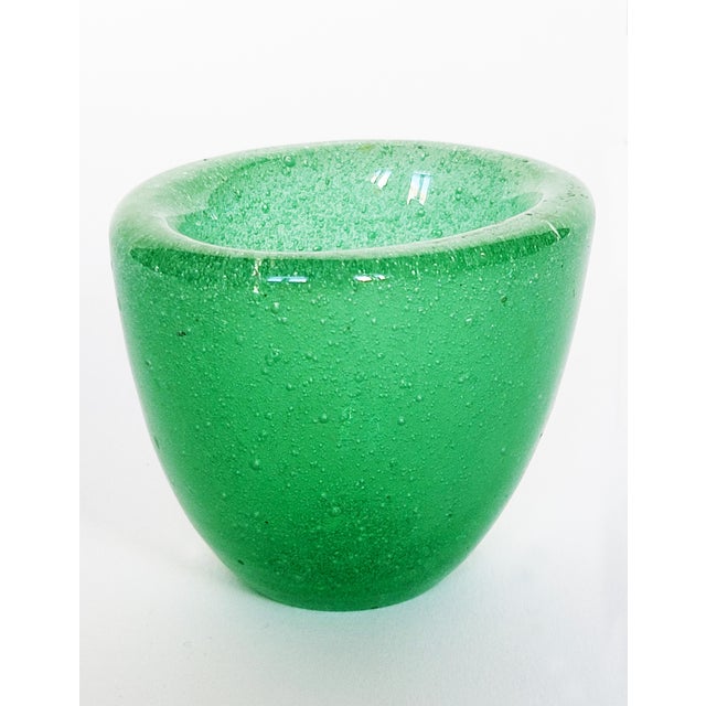 Chartreuse Murano Glass Bowl by Carlo Scarpa for Venini, 1930s For Sale - Image 8 of 8