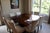 Art Deco Attributed to Thomas Pheasant for Baker Mahogany Dining Table For Sale - Image 3 of 6