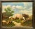 Late 20th Century Realist Oil Painting, Chicken and Sheep in Nature, Signed & Framed, 36"w For Sale - Image 4 of 8