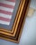 American Real Vintage American Revolutionary Flag Bicentennial 13 Star Cotton in Gilt Antique Frame For Sale - Image 3 of 7