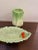 Carlton Ware Early 1900s Pale Green Lettuce Leaf Serving Plate For Sale - Image 4 of 8