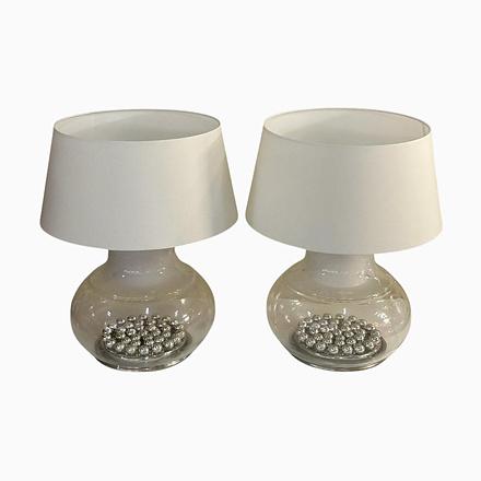 Large Table Lamps from Selenova, Murano, Italy, 1970s, Set of 2 For Sale - Image 15 of 15
