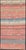 Textile Coral Blue and Beige Striped Vintage Turkish Kilim Handwoven Wool Runner For Sale - Image 7 of 12