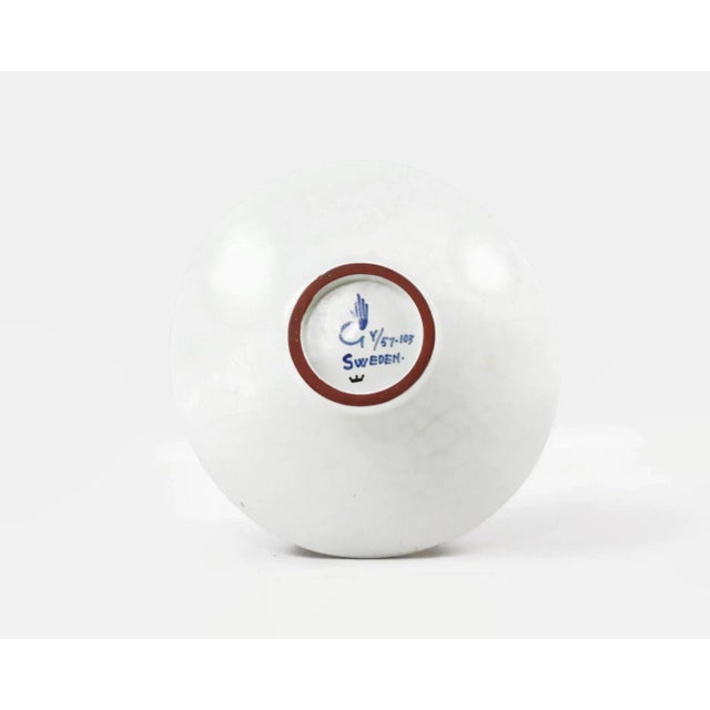 Mid-Century Stig Lingberg Faience Pottery Bowl for Gustavsberg For Sale In Minneapolis - Image 6 of 9