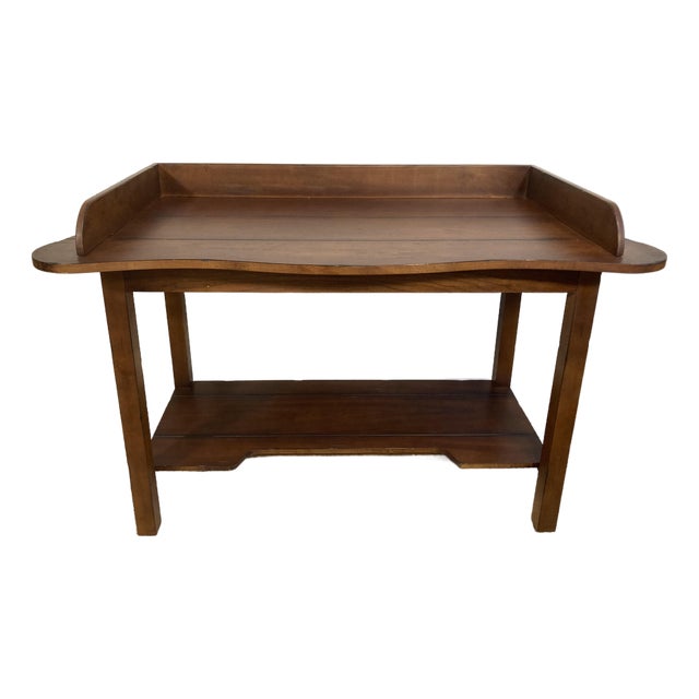 1990s Early American Style Mount Vernon Butler's Station Table For Sale