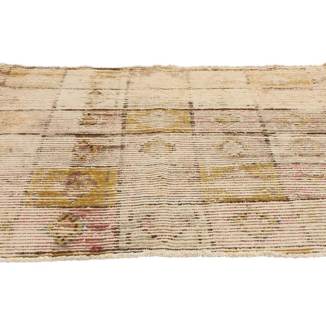 Rustic Distressed Vintage Square Persian Lori Rug - 04'00 X 04'05 For Sale - Image 3 of 9