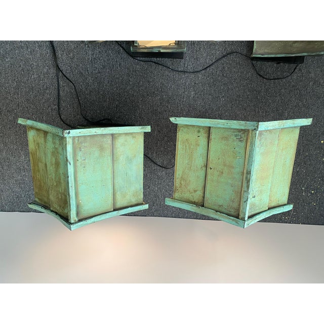 1910s Old Japanese Copper Lantern Table Lamps Set of 4 Chairish