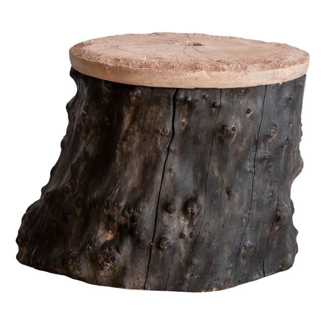 The Wheel of Time Sculpture in Varnished Wood by Jean-Baptiste Van Den Heede For Sale
