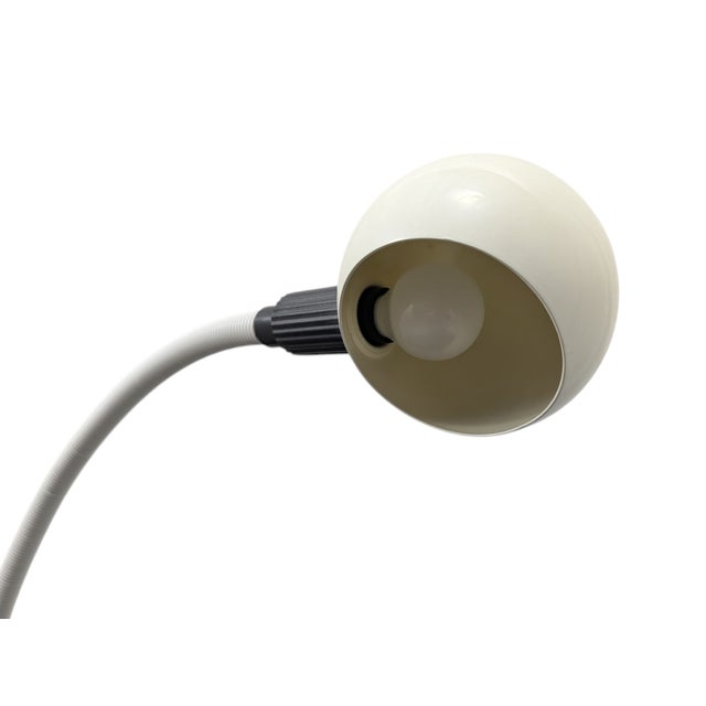 White Snake Table Lamp, 1970s For Sale - Image 4 of 7