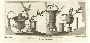 After N. Vanni, Ancient Roman Drawings, Original Etching, 18th-Century