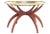 Vintage Brass & Wood Spider Table For Sale