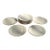 Vintage Lenox Special Porcelain Beige Dinner Plates Silver Trim - Set of 14 For Sale